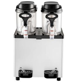 Commercial Slushy Machine, 6 L x 2 Tanks 50 Cups Margarita Machine, 700W 110V Stainless Steel Smoothie Frozen Drink Maker