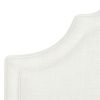 Catherine Upholstered King Headboard, Antique White Woven