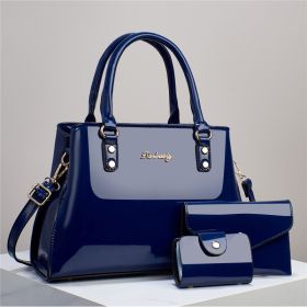 Portable Women's Fashion Shoulder Messenger Bag (Option: Blue)
