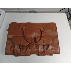 Portable Folding Outdoor Multifunctional Luggage Bag (Option: Brown A-56cmÃ—33cmÃ—32cm)