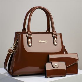 Portable Women's Fashion Shoulder Messenger Bag (Option: Brown)