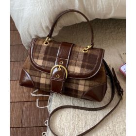 Sophisticated And Refined Crossbody Bag Fashionable And Versatile Shoulder Bag (Option: Brown)