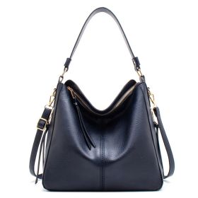Hobo Bags Women High Capacity Handbags Fahsion Commuting Crossbody Shoulder Bag Shopping Totes (Option: Blue)